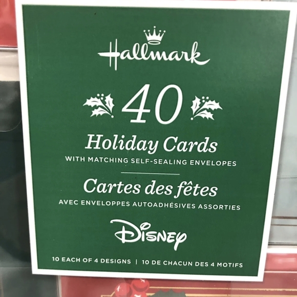 DISNEY HALLMARK MICKEY MOUSE HOLIDAY 40 CARDS W/MATCHING SELF SEALING ENVELOPES - Picture 2 of 8